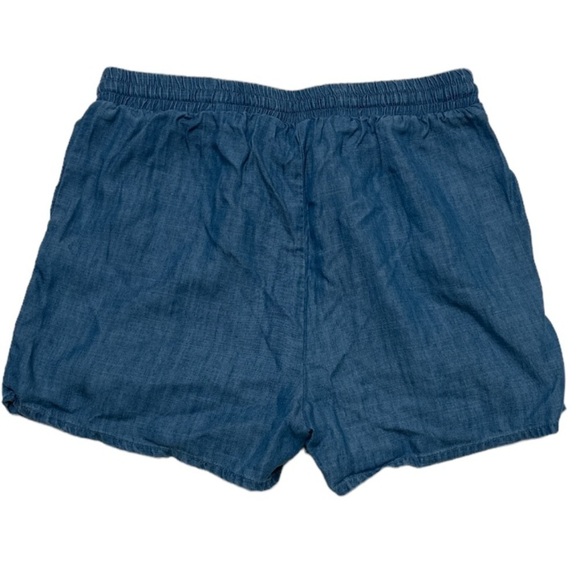 Blue Rain Lyocell Floral Embroidered Pull On Comfy Elastic Waistband Pockets - Picture 2 of 6